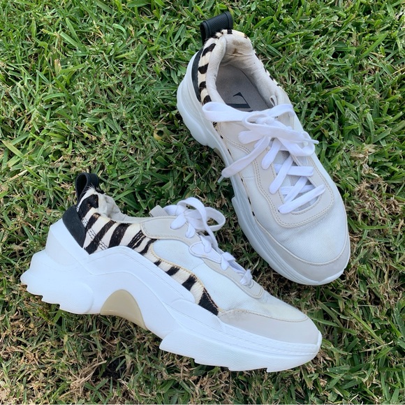 Zara Chunky Sneakers with Animal Print - Picture 9 of 16